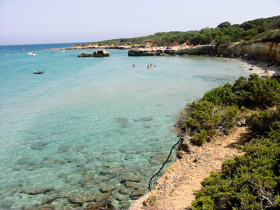 Spiaggia di Baia dei Turchi a Otranto