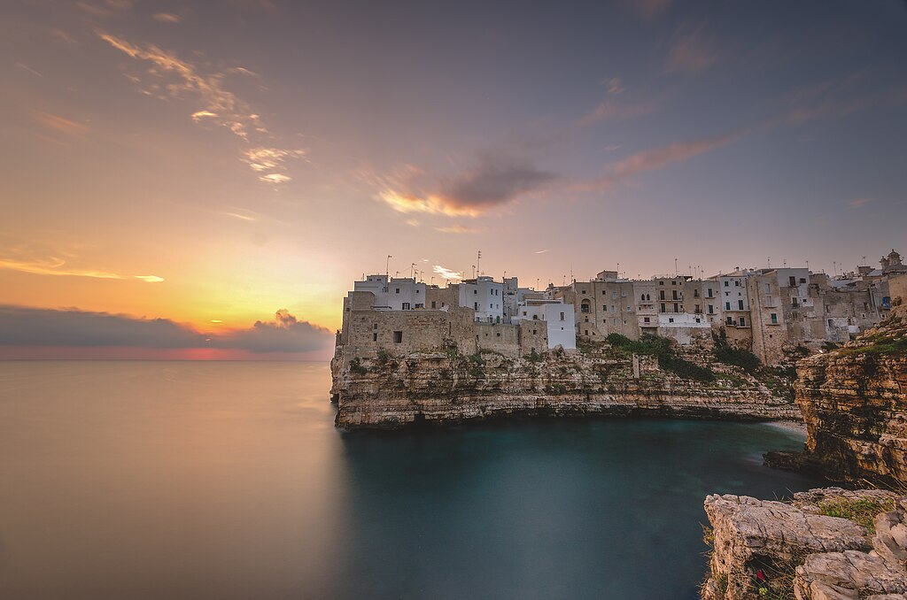 Polignano a mare all’alba